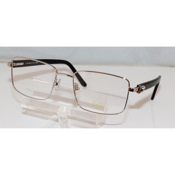 New Zellini Lunettes ZL 1309 C2 Rectangle 23K White Gold Plated Eyeglasses
